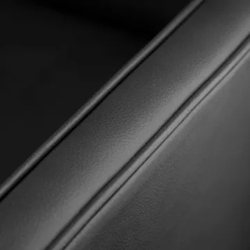 MK46 Mogens Koch 3-sitziges Sofa - Lacquered oak-black leather - FDB Møbler