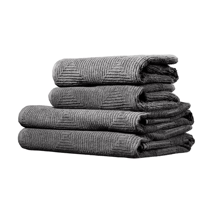R33 Kirkeby Handtuchset 4-teilig, Granite gray FDB Møbler
