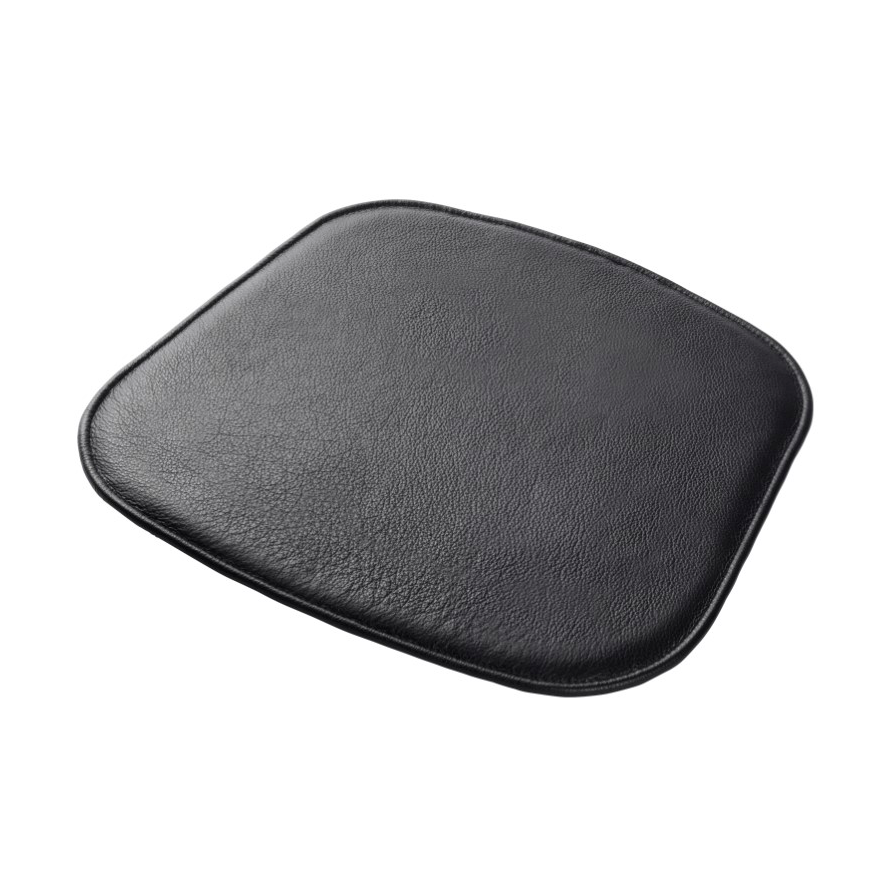 FDB Mobler R5 Noje J67 Sitzkissen Black leather | Skandinavisches Design | Sitzkissen & Stuhlkissen | Schwarz
