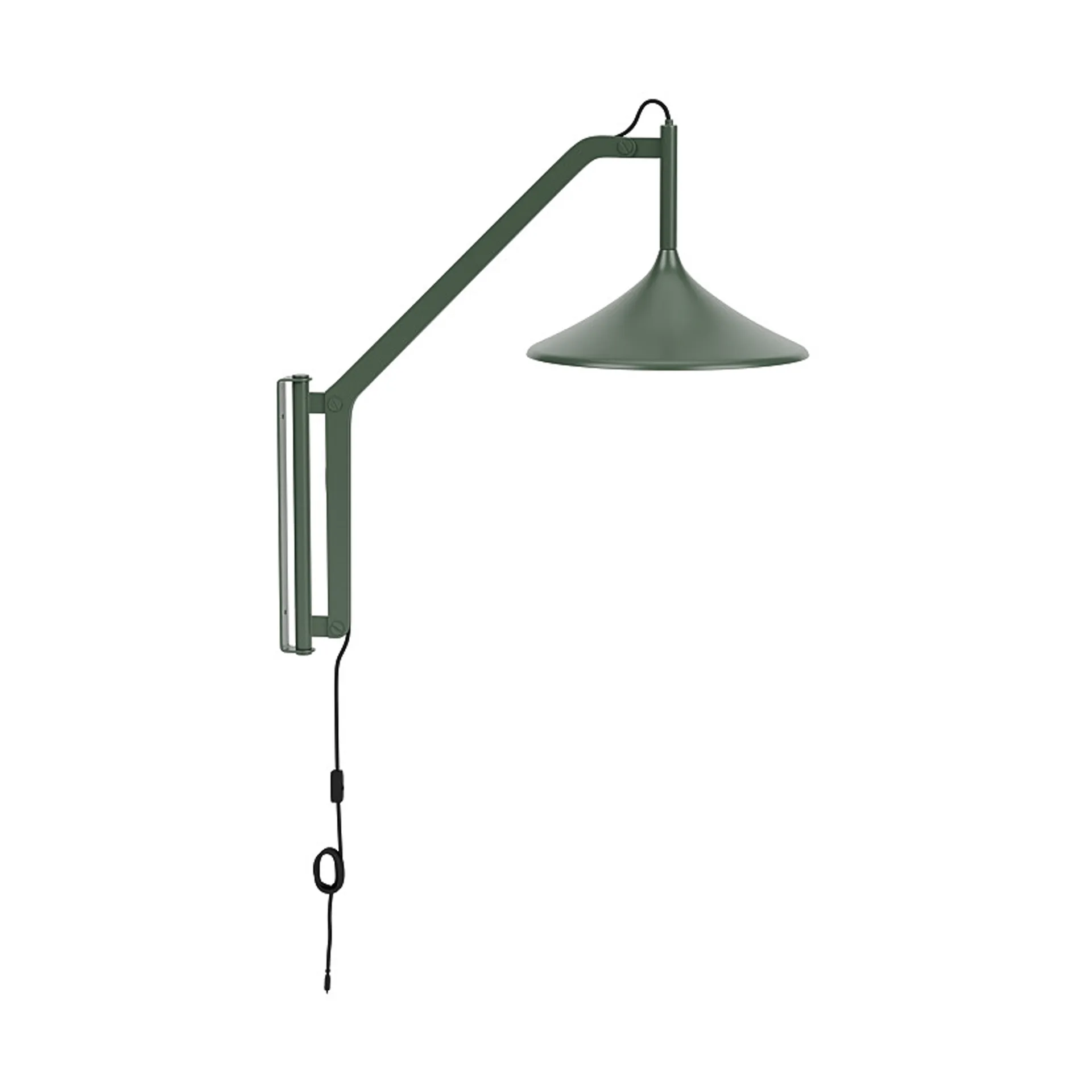 U18 Hasle Wandleuchte, Olive green, 67,5 cm FDB Møbler