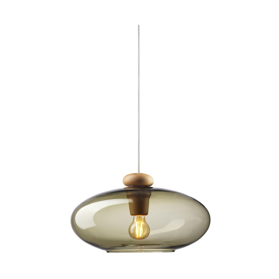 FDB Møbler U3 Hiti Pendelleuchte Smokey grey-oak nature lacquered