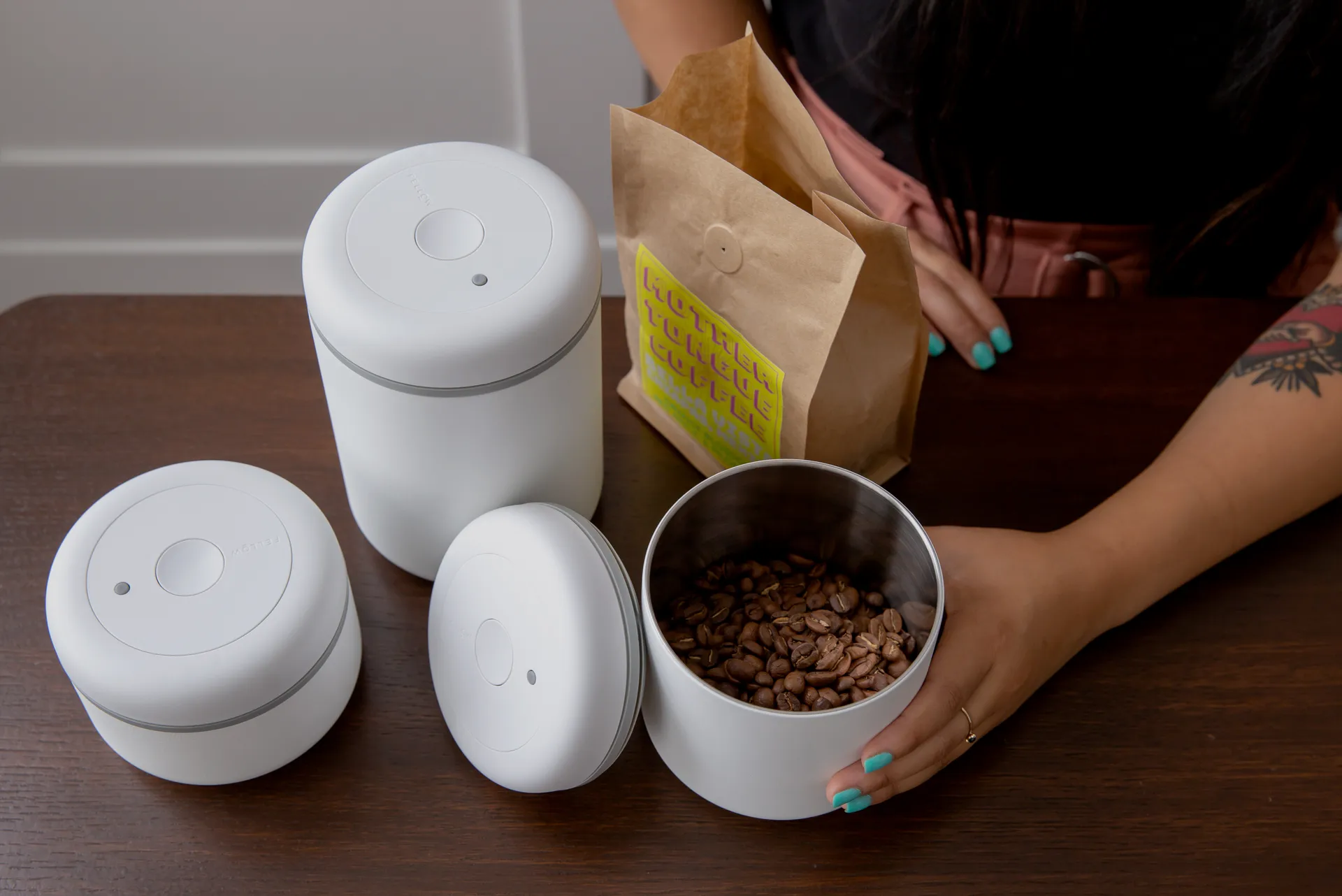 Atmos Vakuumdose 0.4 l, Weiß Fellow