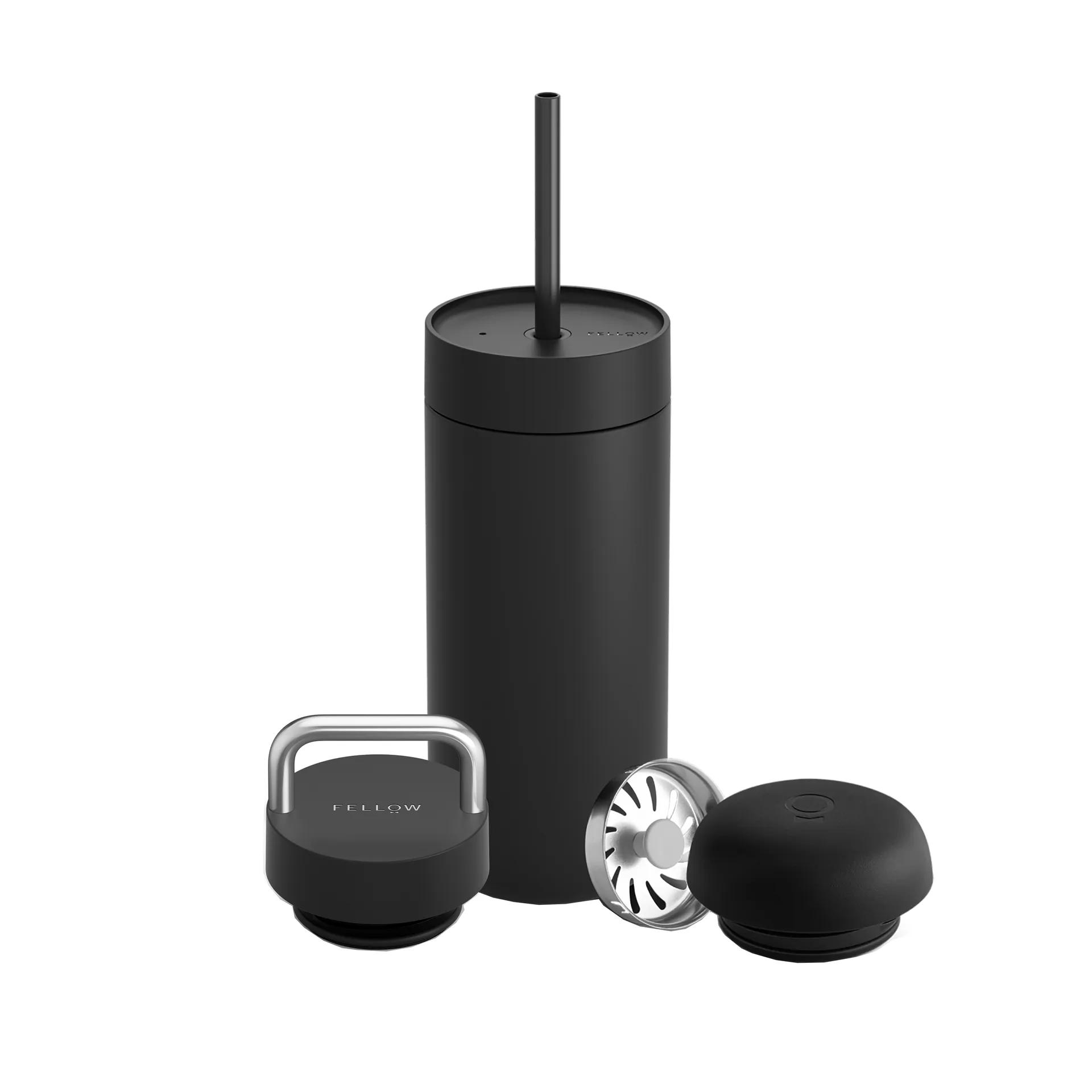 Carter Move Thermobecher 3-in-1 Deckel Set, Matte black Fellow