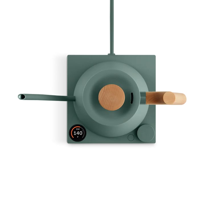 Stagg EKG Pro elektrischer Wasserkocher 0,9 L, Smoke green-maple Fellow