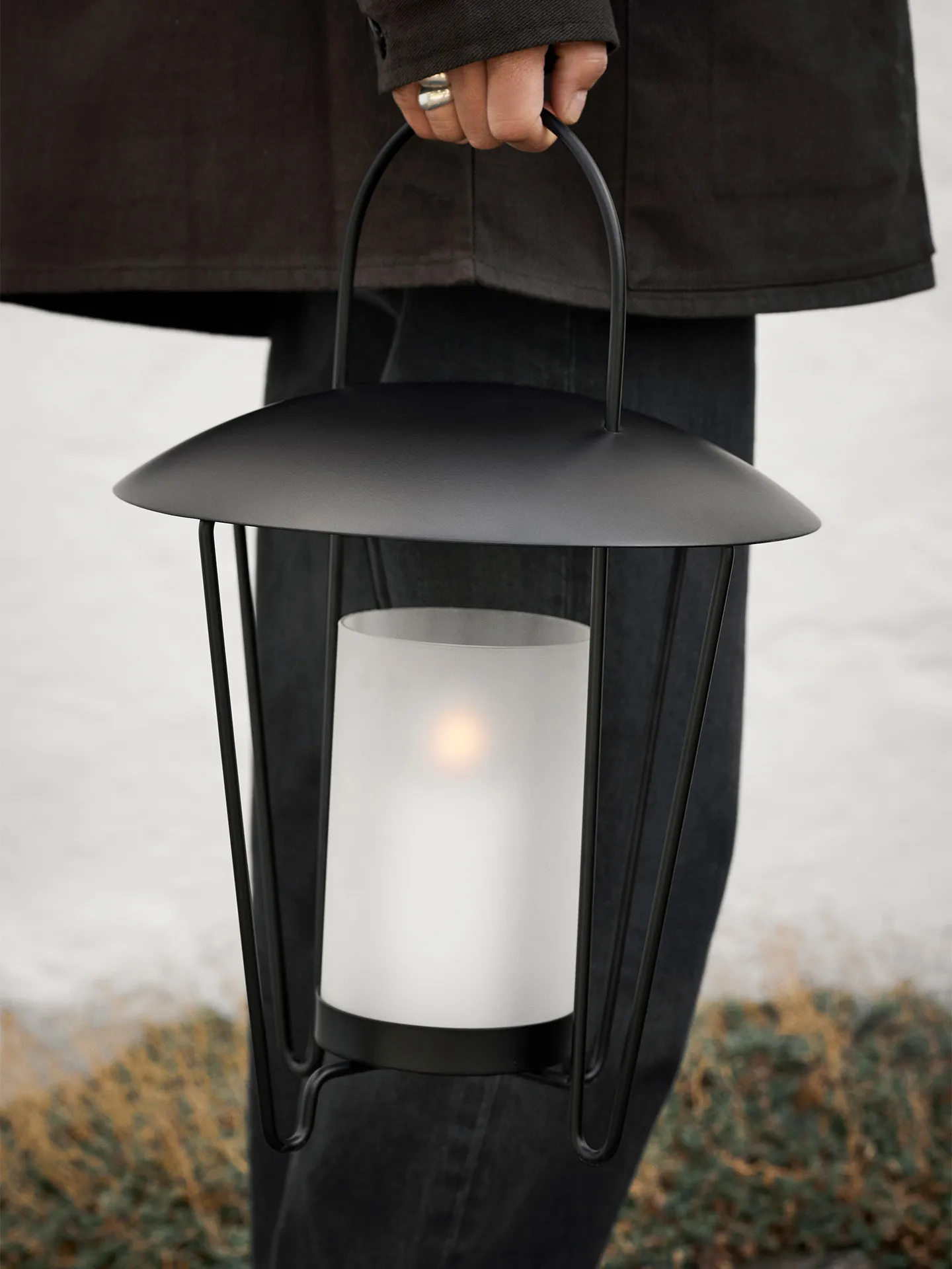 Abri Windlicht, Black Ferm Living