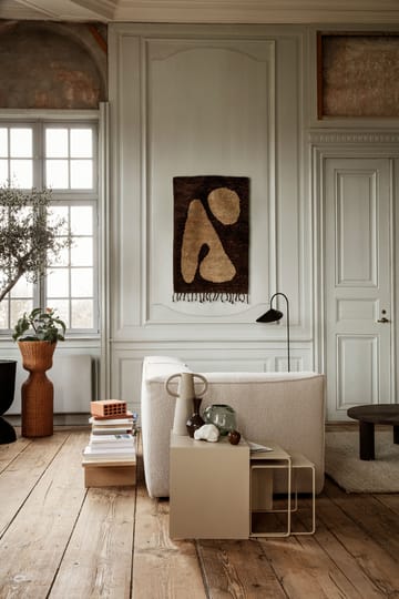 Abstract Teppich brown-off-white - 80 x 120cm - Ferm Living