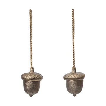 Acorn Dekorationsanhänger 2-teilig - Messing - Ferm Living