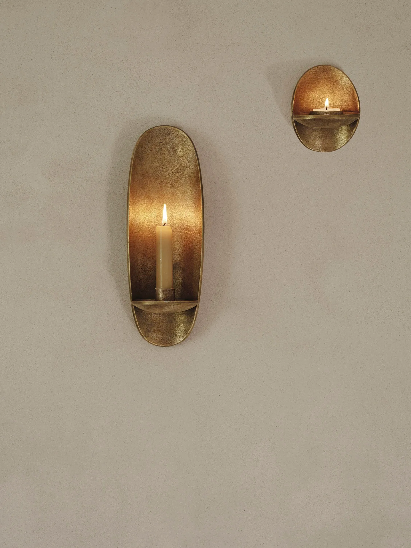 Agapé Wandkerzenhalter, Brass finish Ferm Living