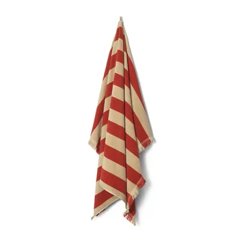 Alee Badetuch 100 x 150cm - Light Camel-Red - Ferm Living
