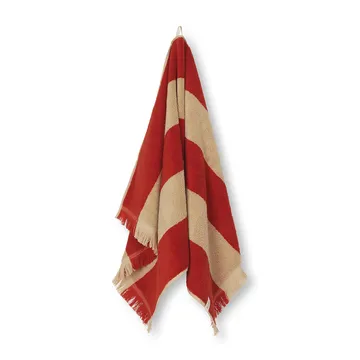 Alee Handtuch 50 x 100cm - Light camel-red - Ferm Living