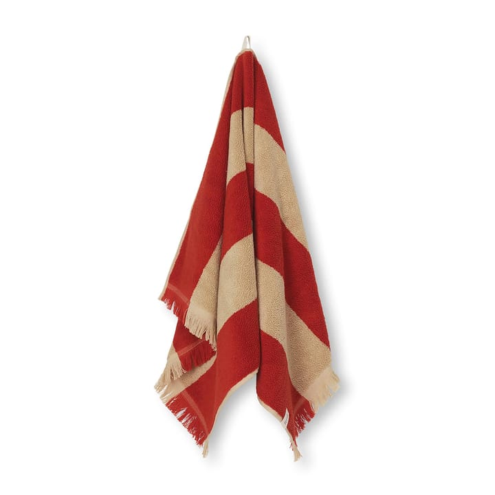 Alee Handtuch 50 x 100cm, Light camel-red Ferm Living