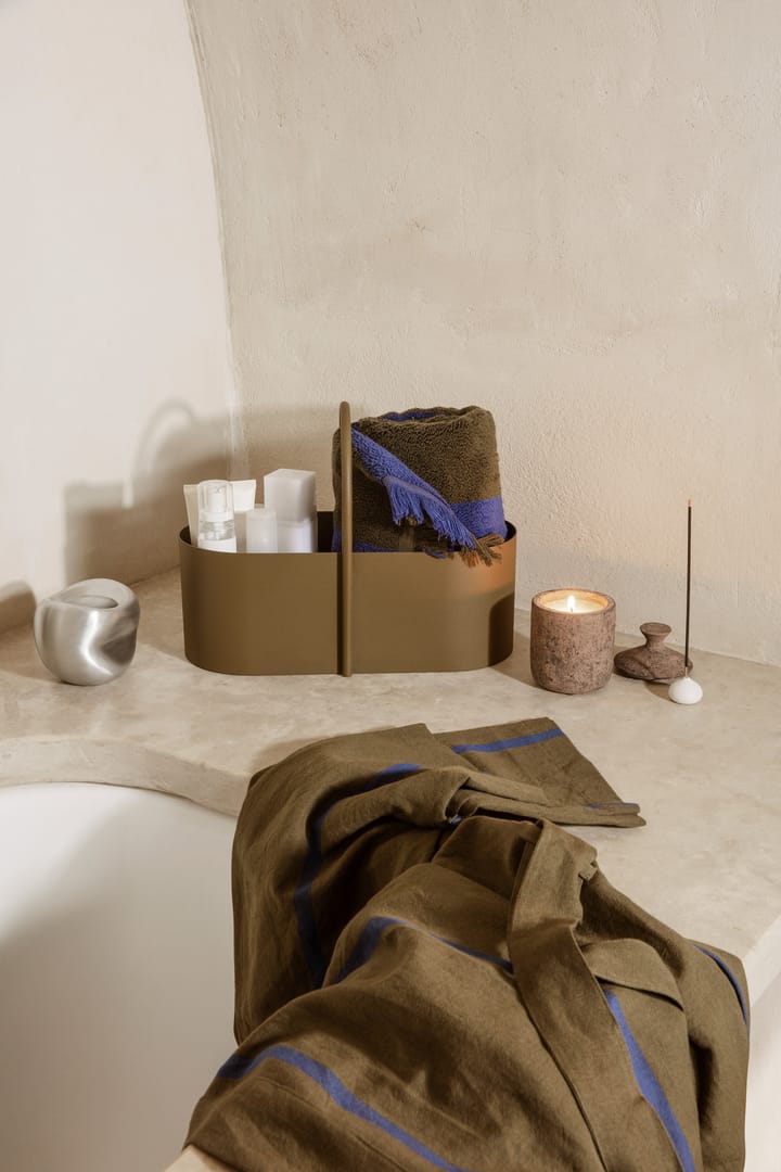 Alee Handtuch 50 x 100cm, Olive-bright blue Ferm Living