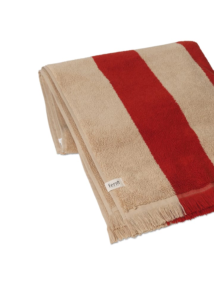 Alee Handtuch 70 x 140cm, Light camel-red Ferm Living