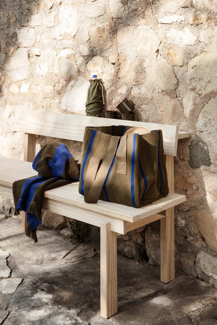 Alee Handtuch 70 x 140cm, Olive-bright blue Ferm Living