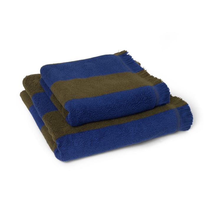 Alee Handtuch 70 x 140cm, Olive-bright blue Ferm Living