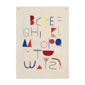 Alpabet StoffPoster - Offwhite - Ferm Living