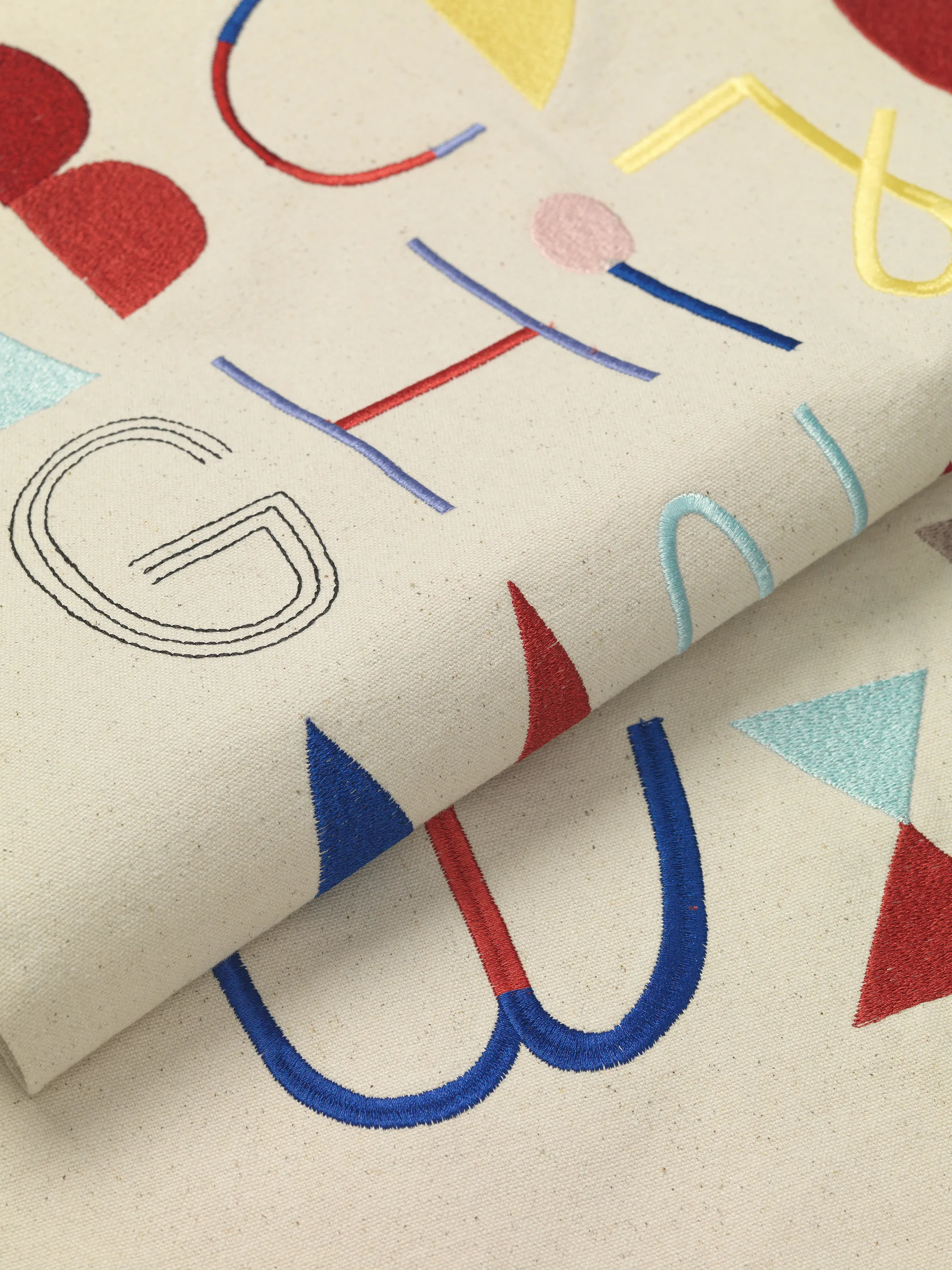 Alpabet StoffPoster, Offwhite Ferm Living