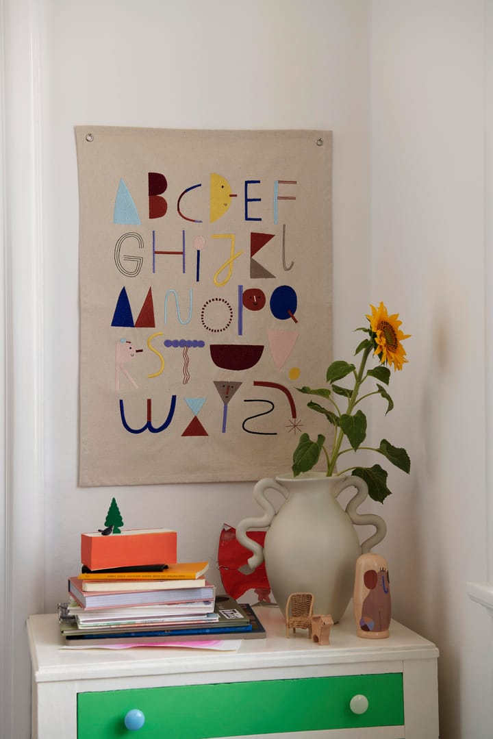 Alpabet StoffPoster, Offwhite Ferm Living