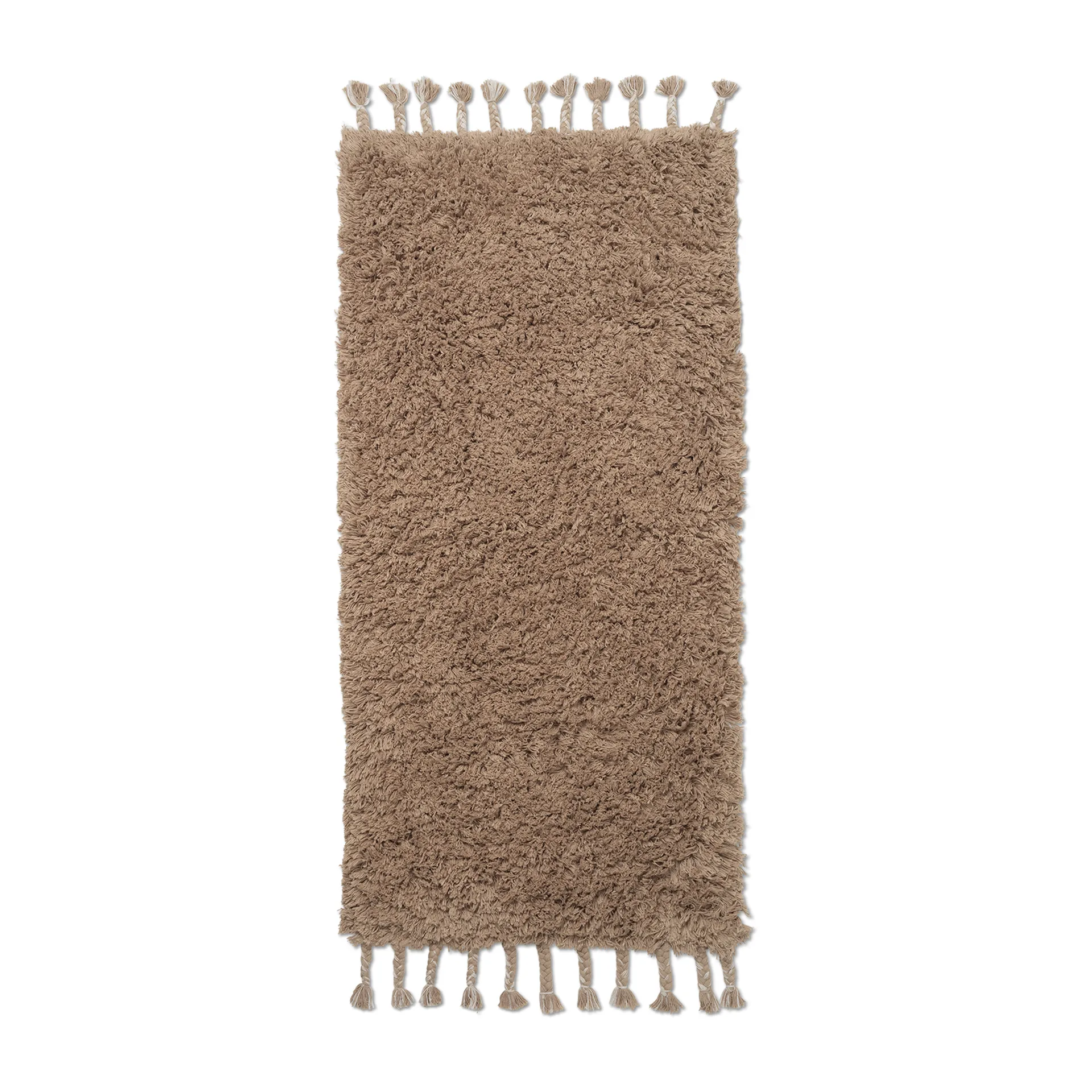 Amass long pile Teppich 70 x 140cm, White Pepper Ferm Living