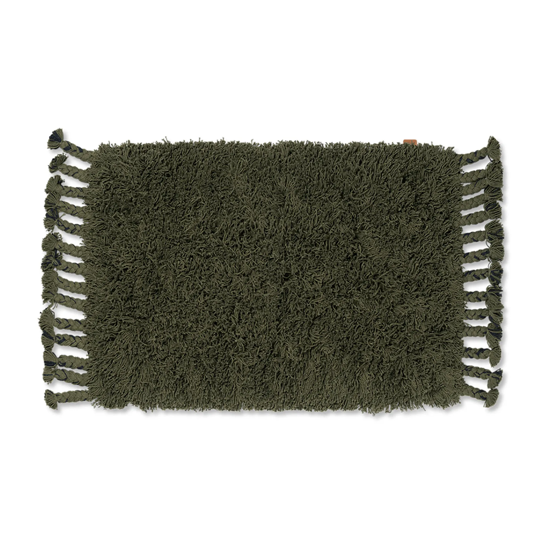 Amass long pile Teppich 70 x 50cm, Olive Ferm Living