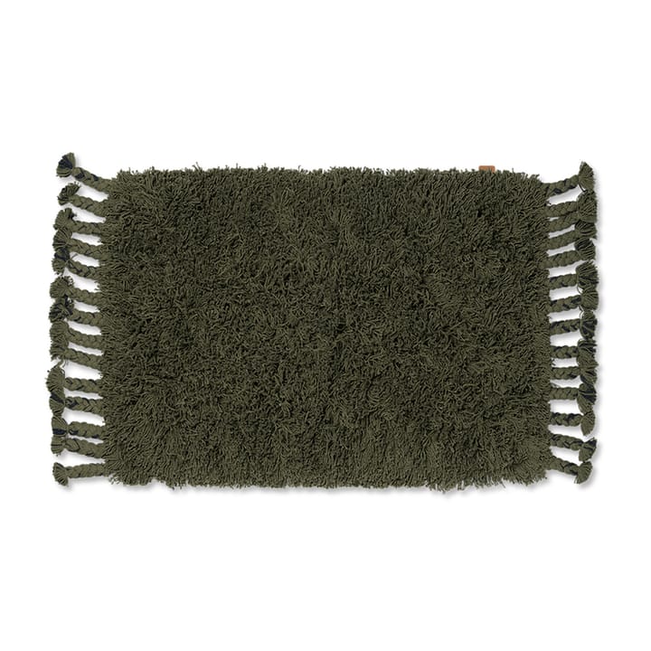 Amass long pile Teppich 70 x 50cm - Olive - Ferm LIVING