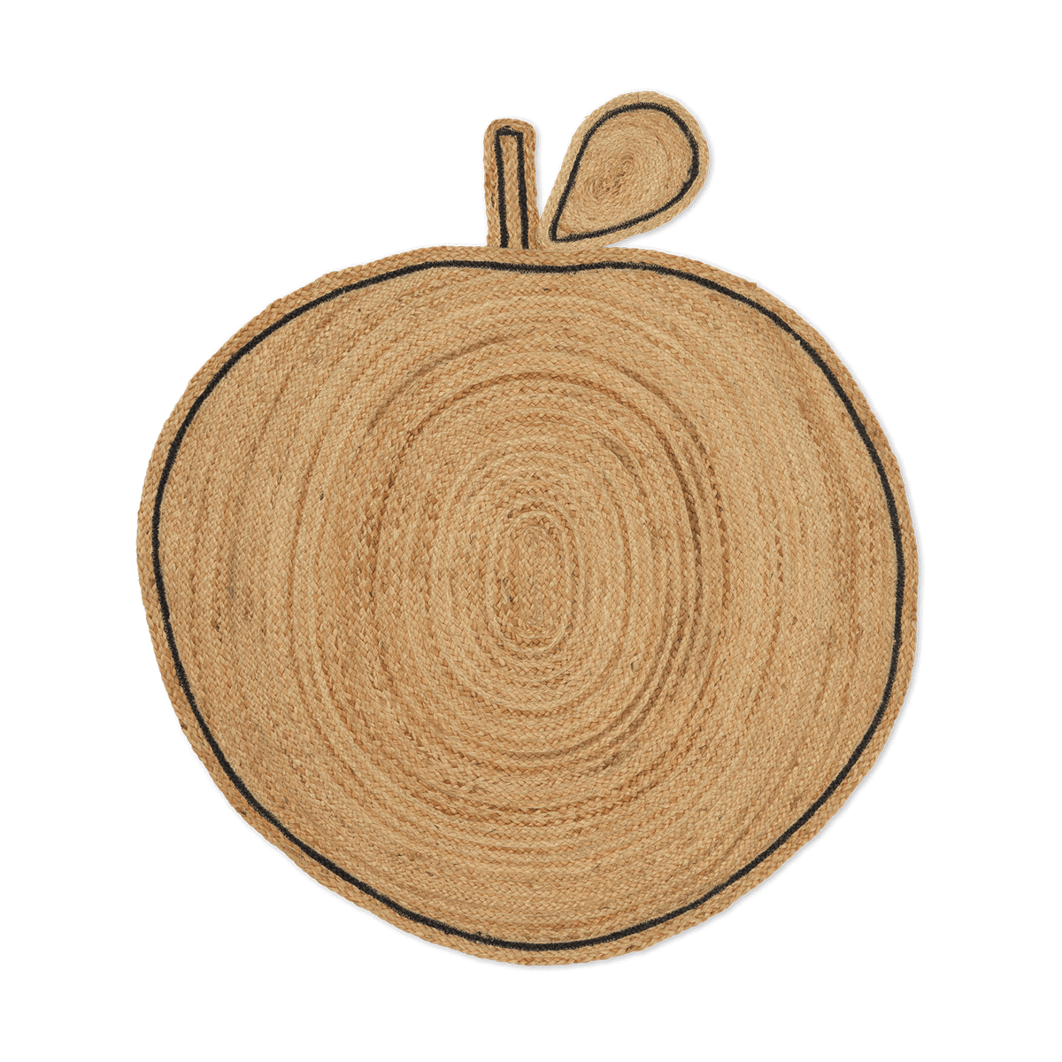 Ferm Living Apple braided Juteteppich Natural