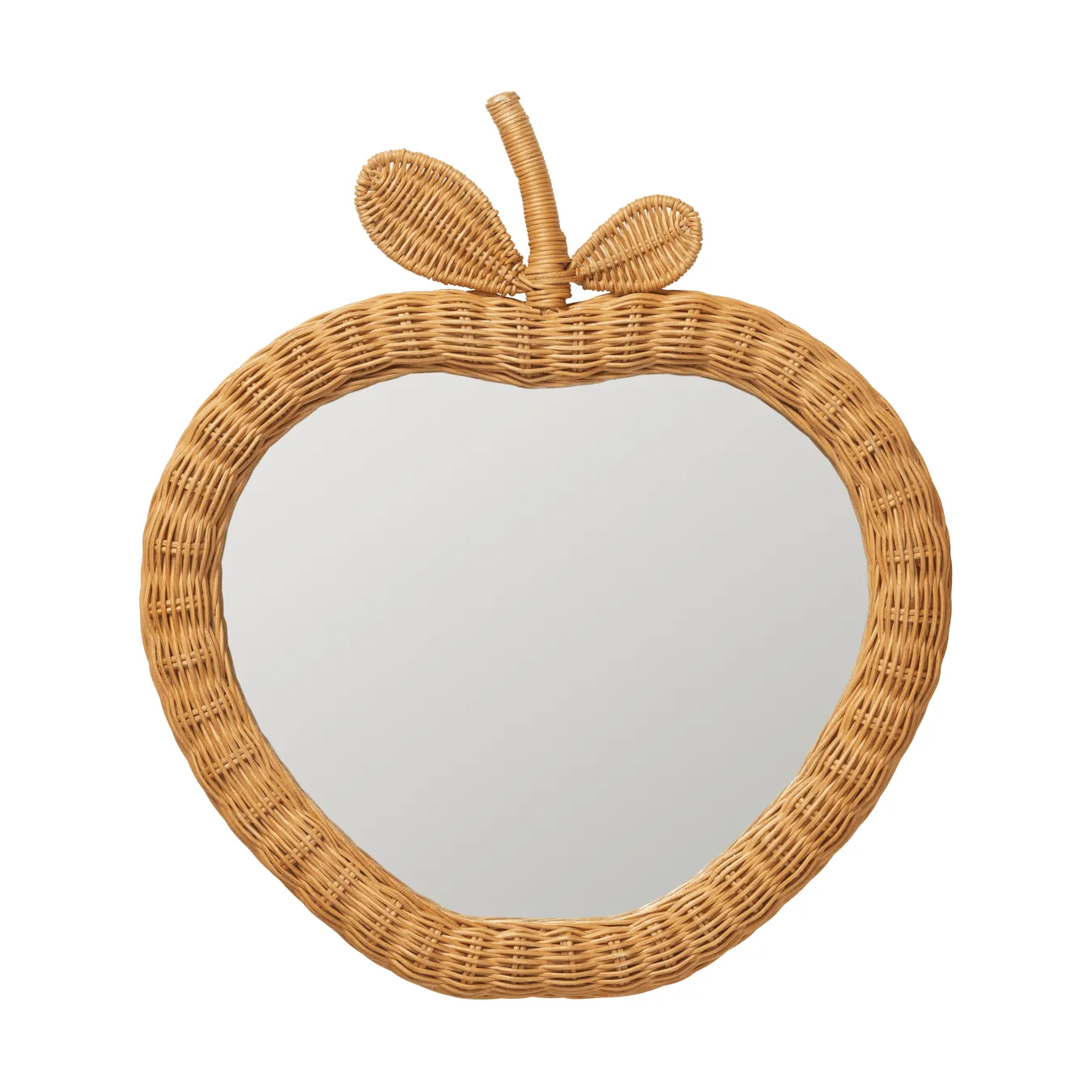 Apple geflochtener Spiegel, Natur, 40x3x45 cm Ferm Living