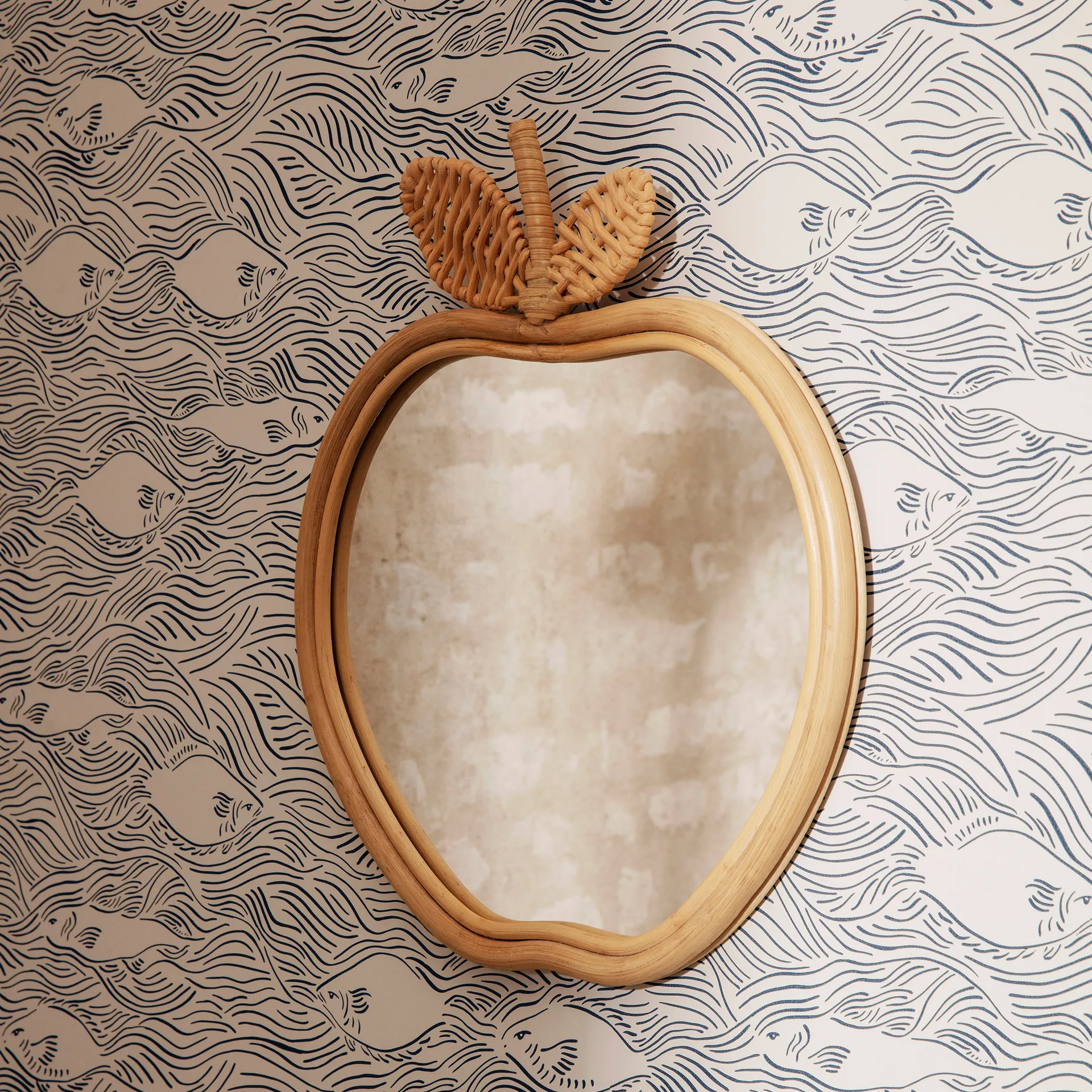 Apple Spiegel 37 x 42cm, Natural Ferm Living