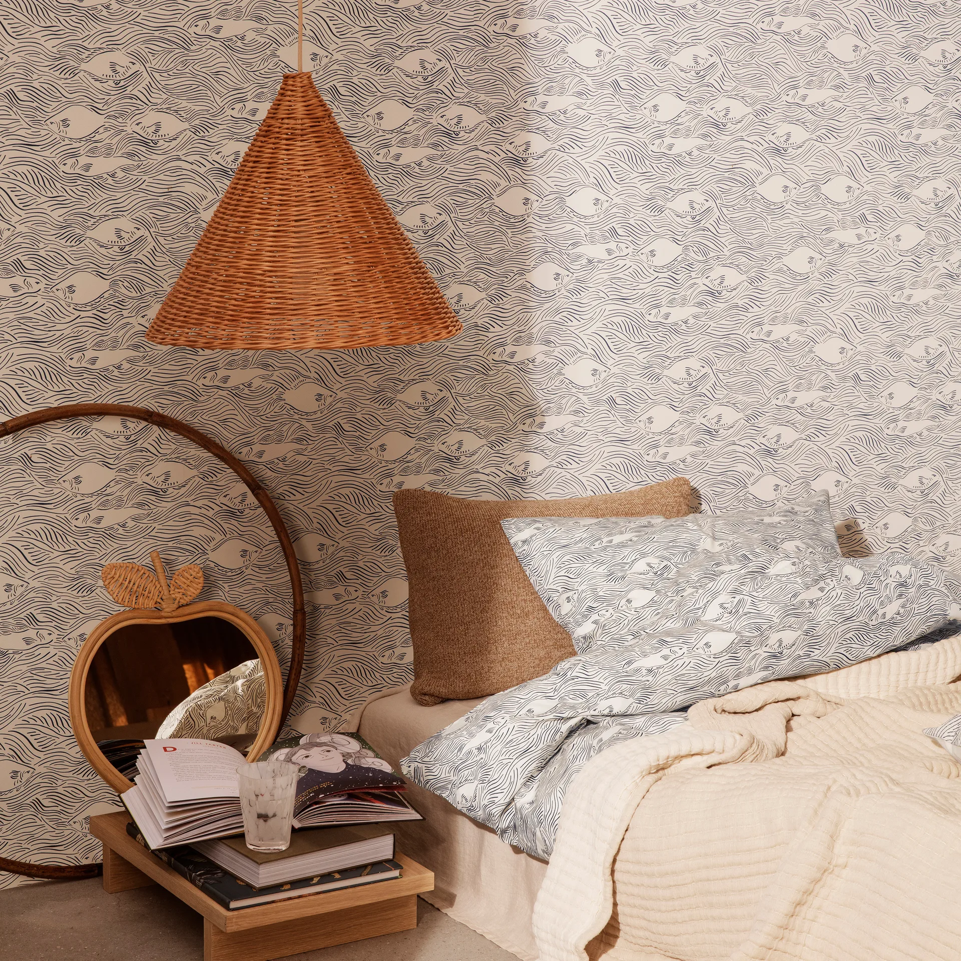 Apple Spiegel 37 x 42cm, Natural Ferm Living