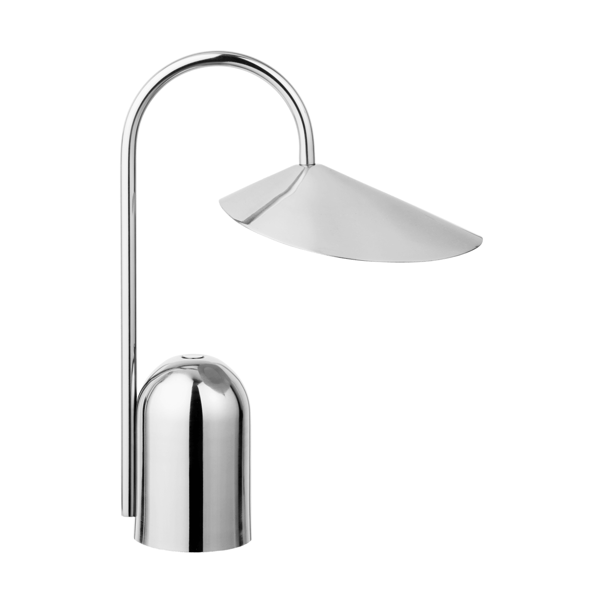 Ferm Living Arum tragbare Leuchte Stainless steel