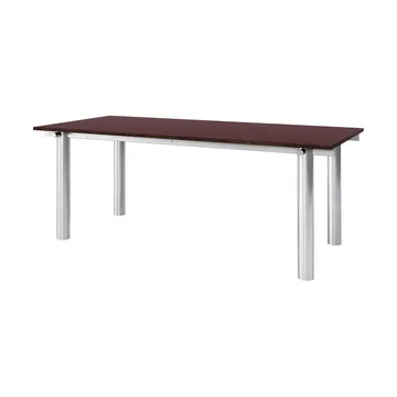 Atura Esstisch - Gebürsteter Edelstahl-Burgunder, 90x200 cm - Ferm Living