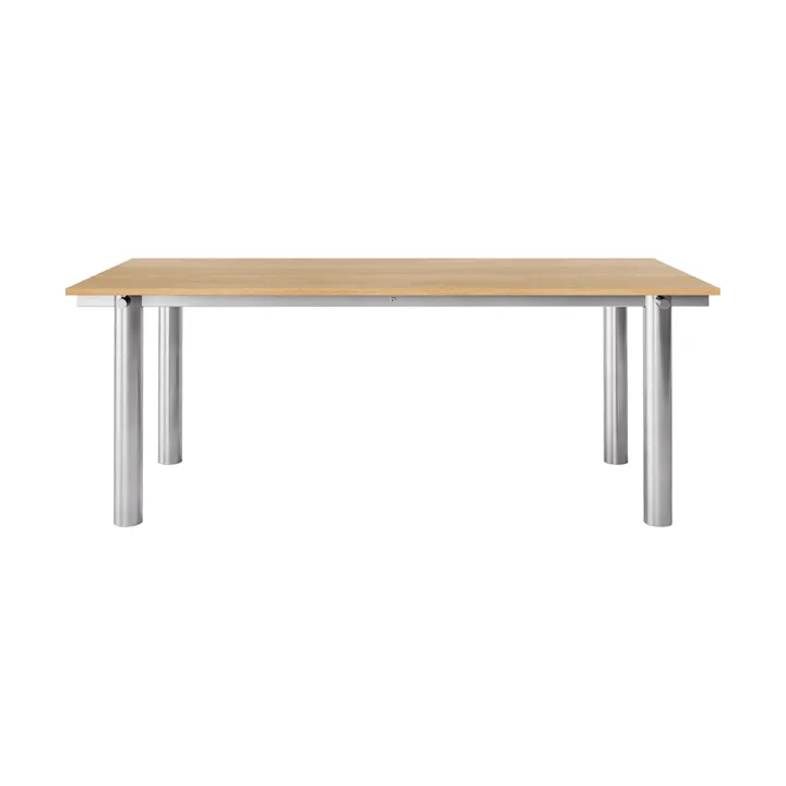 Atura Esstisch - Gebürsteter Edelstahl-Natur-Eiche, 90x200 cm - Ferm Living