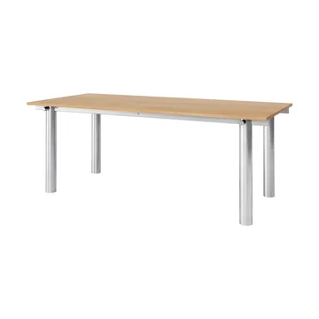 Atura Esstisch - Gebürsteter Edelstahl-Natur-Eiche, 90x200 cm - Ferm Living
