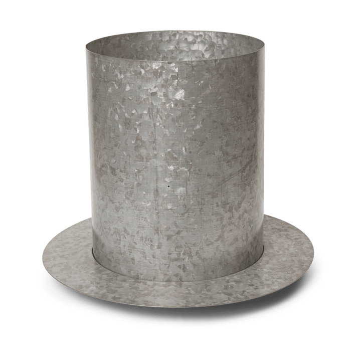 Auran Blumentopf large 38,7 cm - Galvanized iron - Ferm LIVING