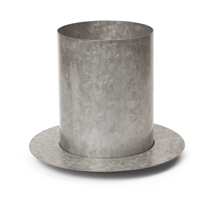 Auran Blumentopf small 21 cm - Galvanized iron - Ferm LIVING