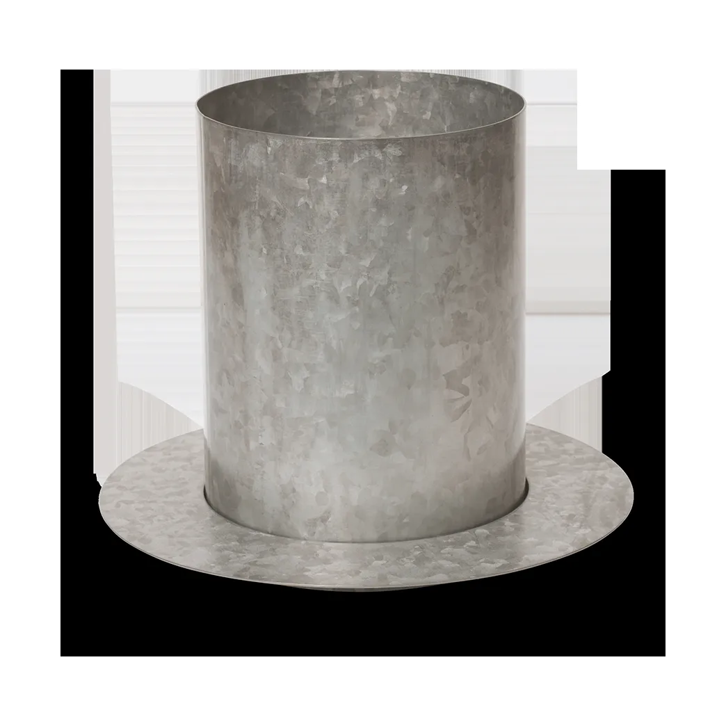 Ferm Living Auran Blumentopf small 21 cm Galvanized iron