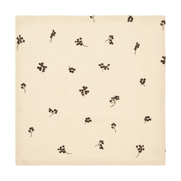 Baies Baumwollserviette 40x40 cm 4er-Pack - Natural-dark chocolate - Ferm Living