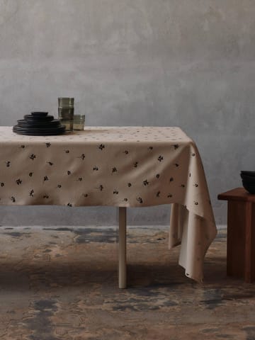 Baies Tischdecke 150x240 cm - Natural-dark chocolate - Ferm Living