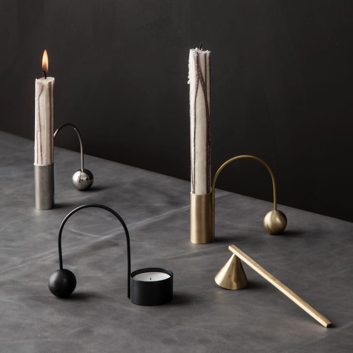 Balance Kerzenhalter schwarz, Teelicht Ferm Living