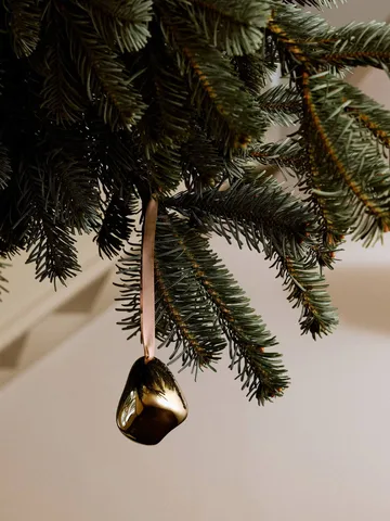 Bellure Weihnachtsanhänger 7 cm 2-teilig - Messing-Finish - Ferm Living
