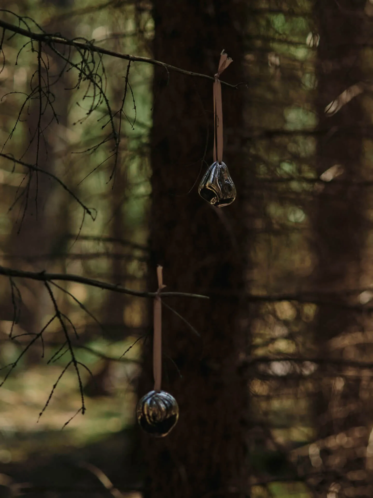 Bellure Weihnachtsanhänger 7 cm 2-teilig, Silver Ferm Living