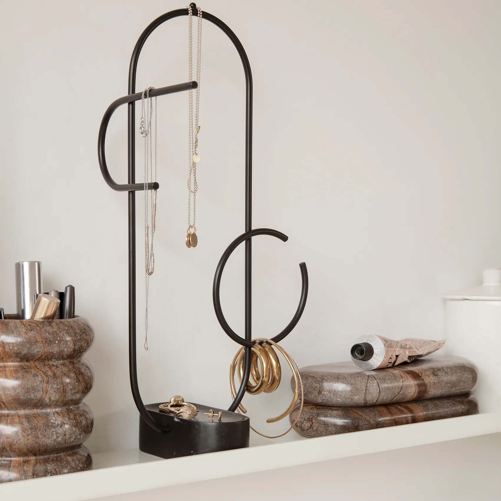 Bendum Zahnbürstenbecher, Brauner Marmor Ferm Living