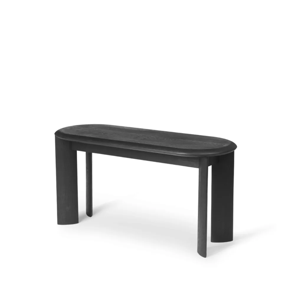 Bevel Bank 90 cm, Schwarz geölte Eiche Ferm Living
