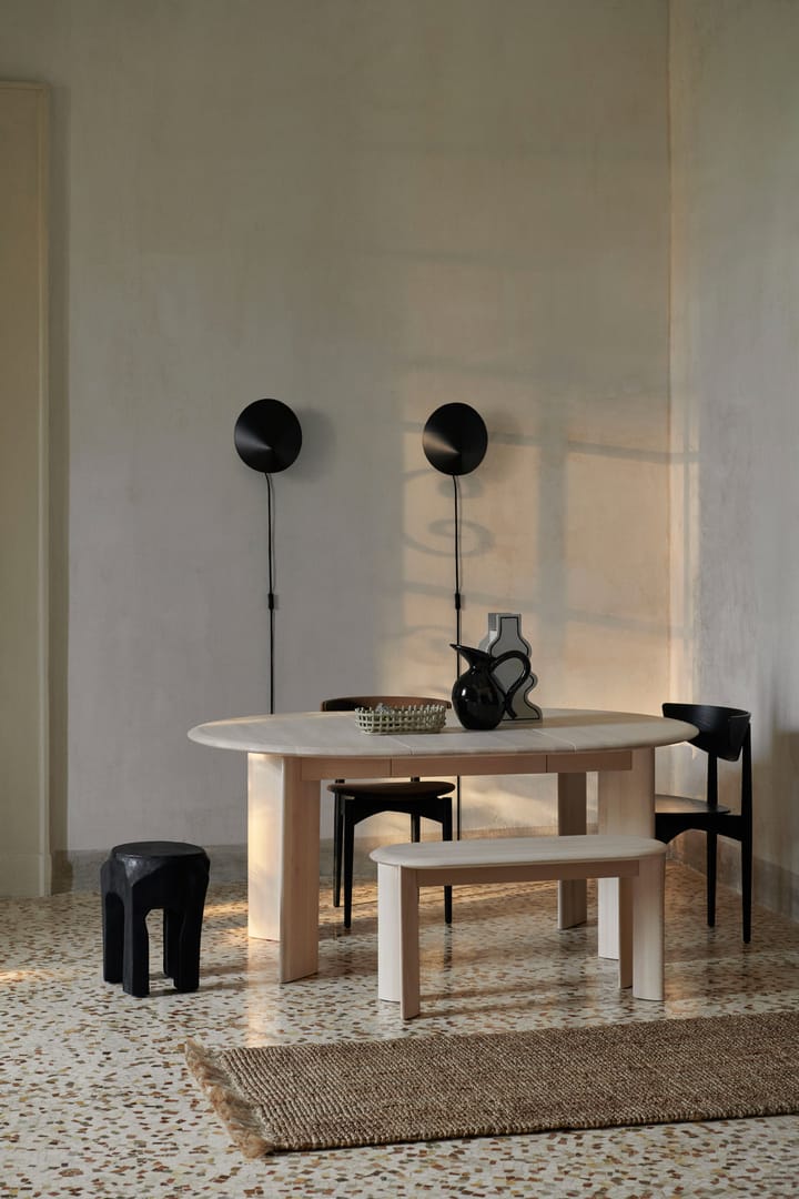 Bevel Extendable Esstisch inkl 1 Einlegeplatte, White Oiled Beech Ferm Living