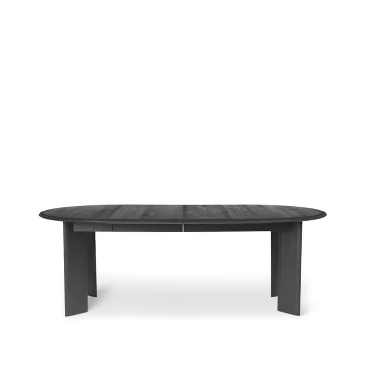 Bevel Extendable Esstisch - Oak black oiled, inkl. 2 zusätzliche Tischplatten von 50 cm - Ferm LIVING