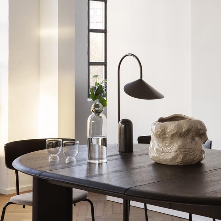 Bevel Extendable Esstisch, Oak black oiled, inkl. 2 zusätzliche Tischplatten von 50 cm Ferm Living