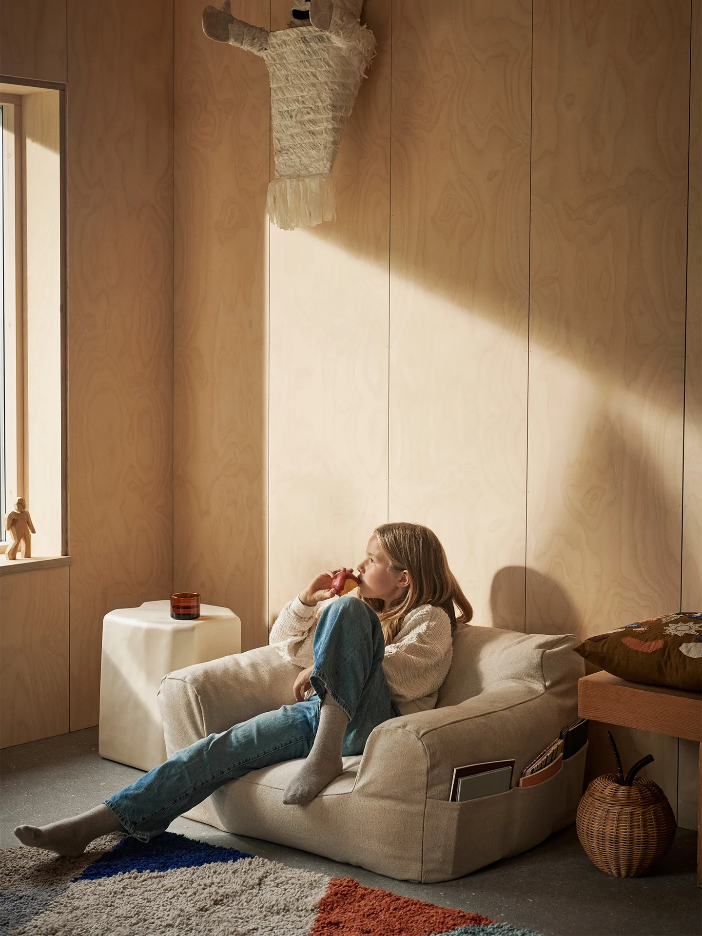 Billow bean bag Sessel, Off-white Ferm Living