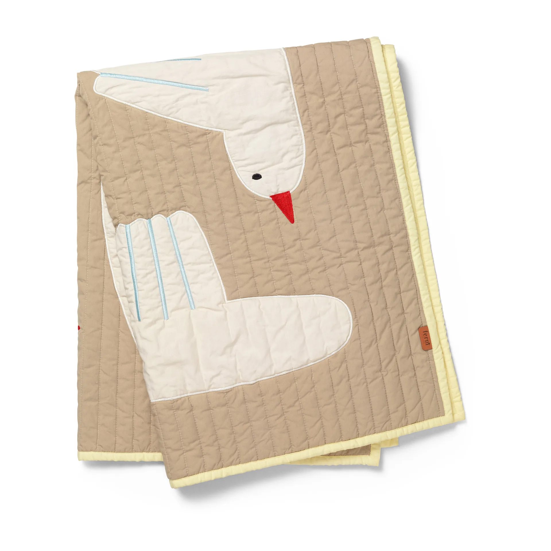 Bird gesteppte Decke, Beige Ferm Living
