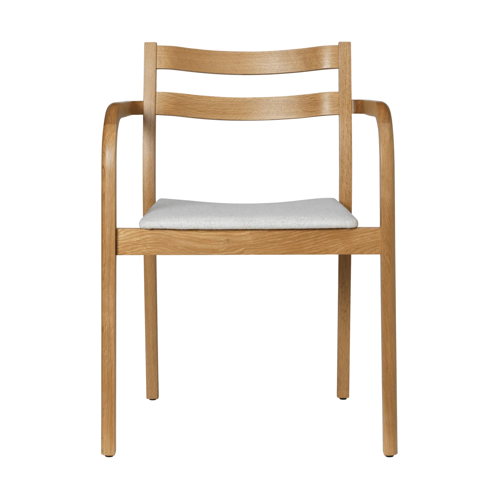Boda Armlehnstuhl, Gepolsterte Sitzfläche, natural oak-off-white Ferm Living