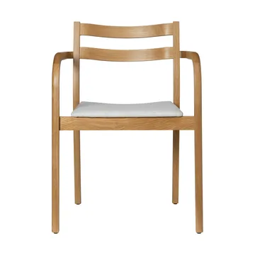 Boda Armlehnstuhl - Gepolsterte Sitzfläche, natural oak-off-white - Ferm Living
